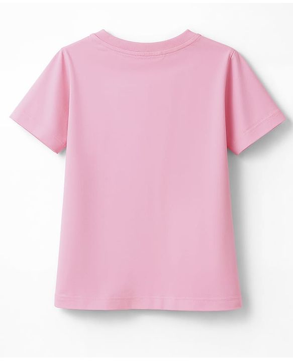 Pine Kids Cotton Knit T-Shirts with Floral Applique Pink 4-5 Years