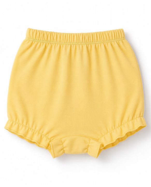 Babyhug 100% Cotton Single Jersey Knit Bloomer with Hearts & Floral Pack of 3 - Dark Pink Yellow & Navy