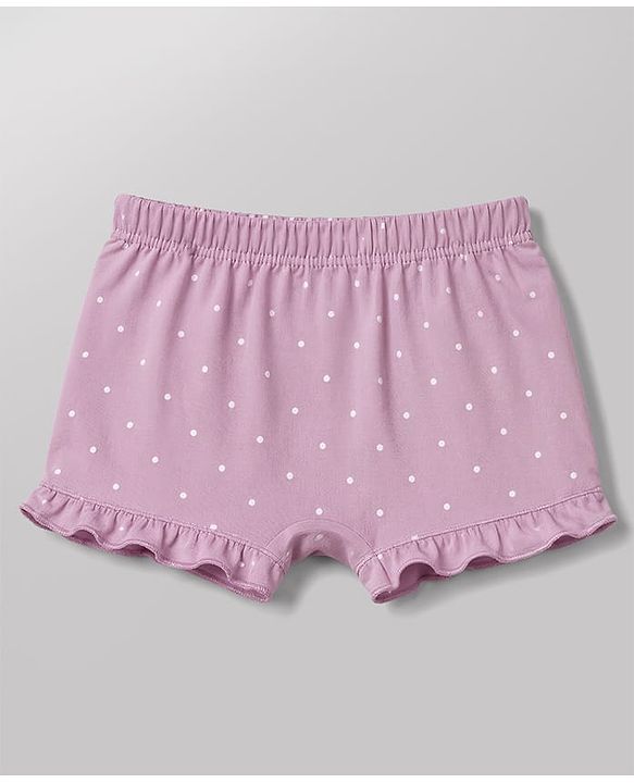 Babyhug 100% Cotton Single Jersey Knit Floral & Bunny Printed Bloomers Pack of 3 -Yellow & White