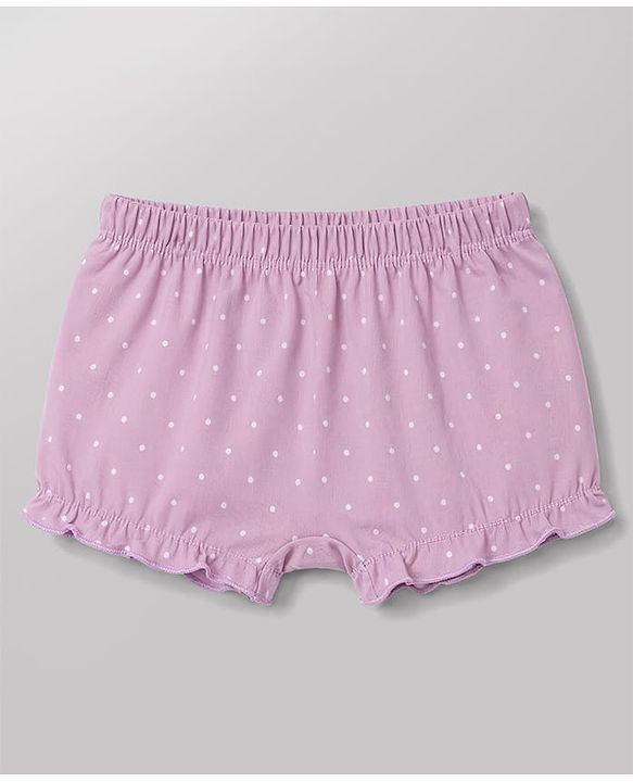 Babyhug 100% Cotton Single Jersey Knit Floral & Bunny Printed Bloomers Pack of 3 -Yellow & White