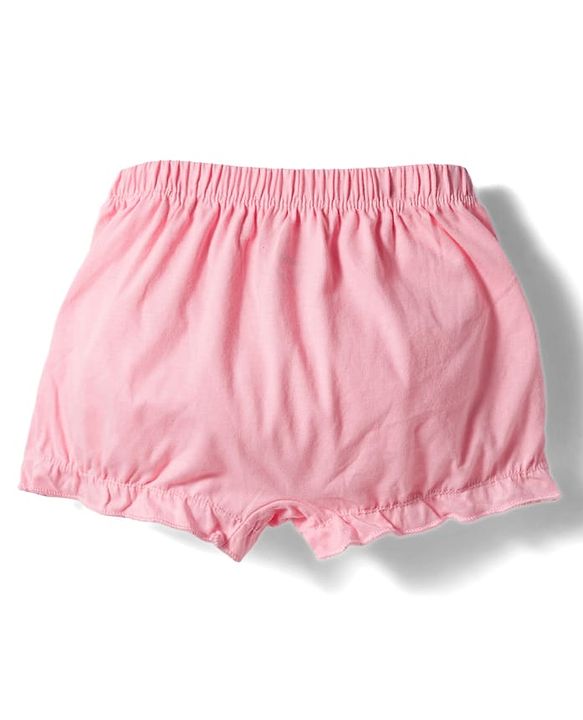 Babyhug 100% Cotton Knit Bloomers With Teddy Bear & Floral Print Pack of 3 - Multicolor