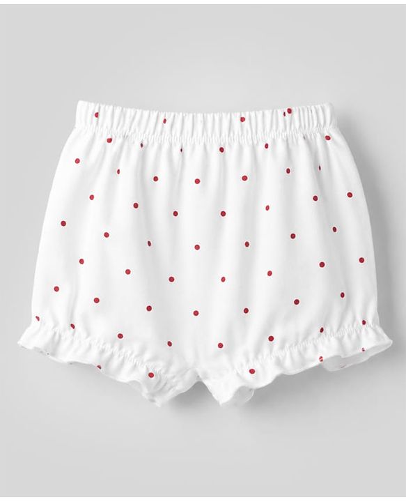 Babyhug 100% Cotton Knit Polka Dots Printed Bloomers Pack of 3 - Peach Lilac & White