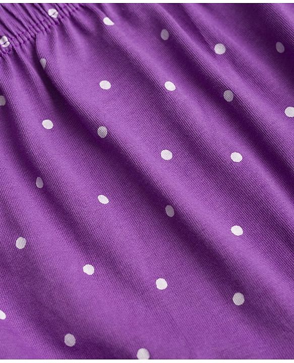 Babyhug 100% Cotton Single Jersey Knit Polka Dot Printed Bloomers Pack of 3 - Dark Pink & Light Blue