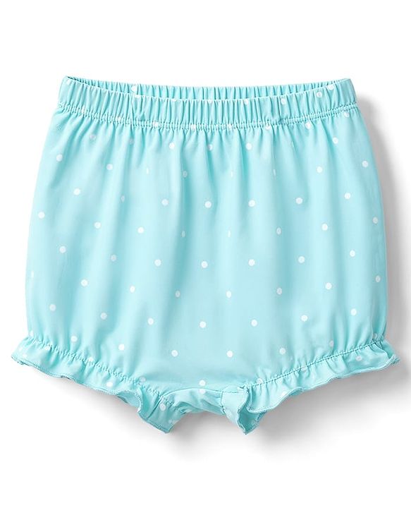 Babyhug 100% Cotton Single Jersey Knit Polka Dot Printed Bloomers Pack of 3 - Dark Pink & Light Blue