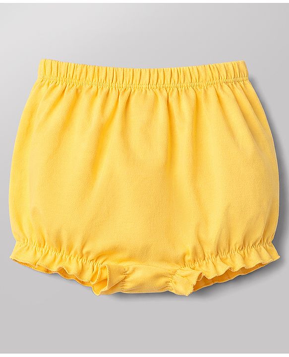 Babyhug 100% Cotton Single Jersey Knit Bloomers With Floral Print Pack of 3 - Multicolor