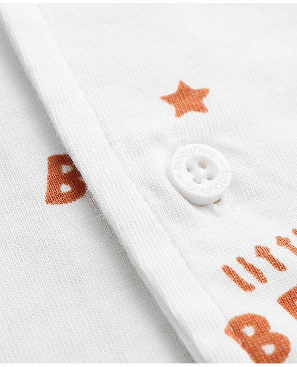 Babyhug Cotton Knit Full Sleeves Co-Ord Shirt & Pyjama Night-Suit With Bear Print - White