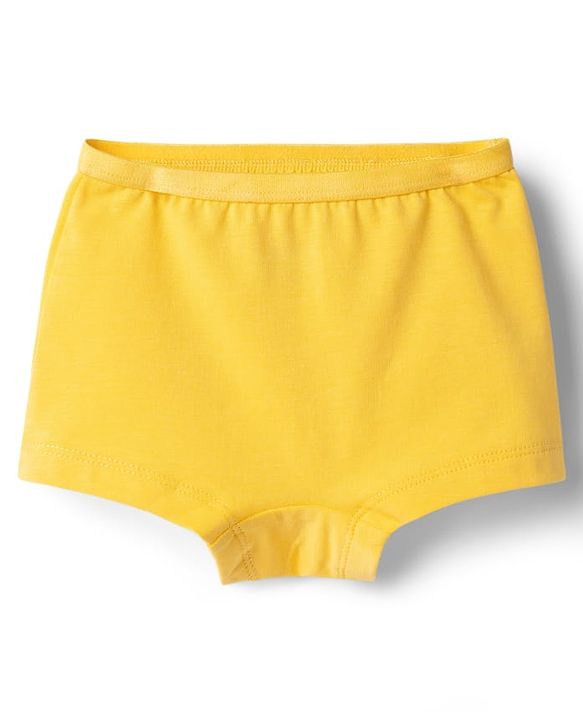 Babyhug 100% Cotton Single Jersey Knit Bloomers With Heart Print Pack of 3 - Multicolor