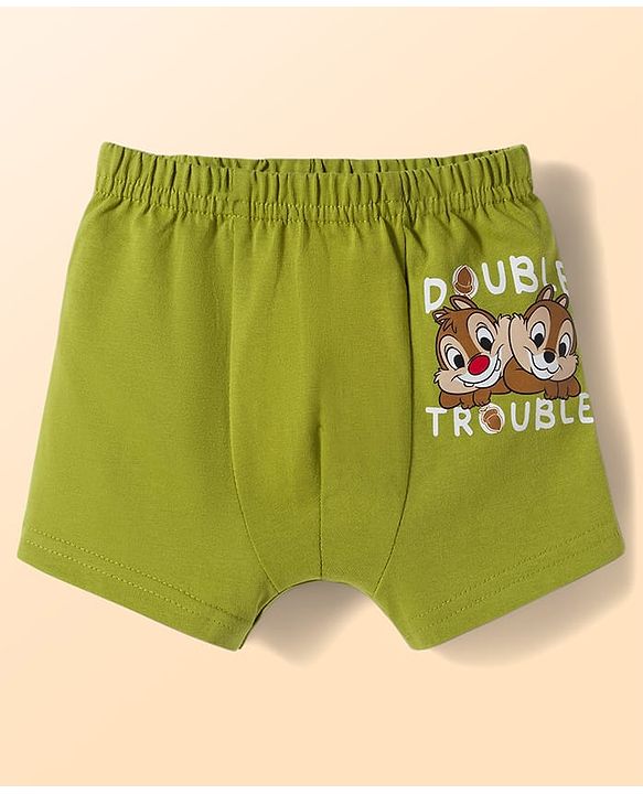 Babyhug Disney Single Jersey Knit Trunks with Chip n Dale Graphic Pack of 3 - Multicolor
