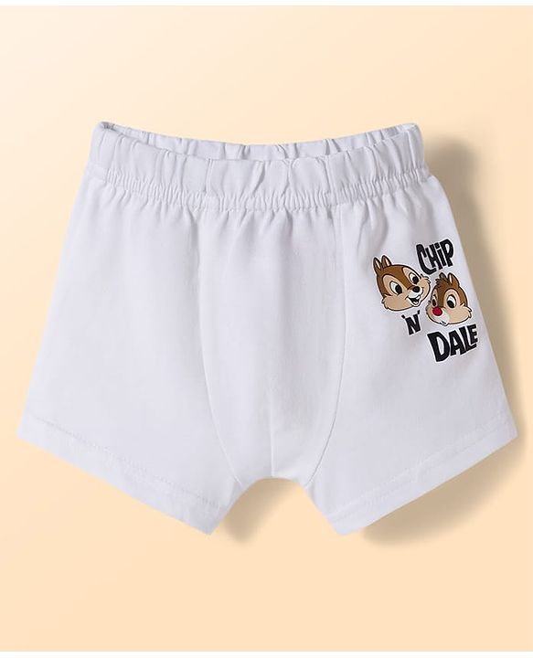 Babyhug Disney Single Jersey Knit Trunks with Chip n Dale Graphic Pack of 3 - Multicolor