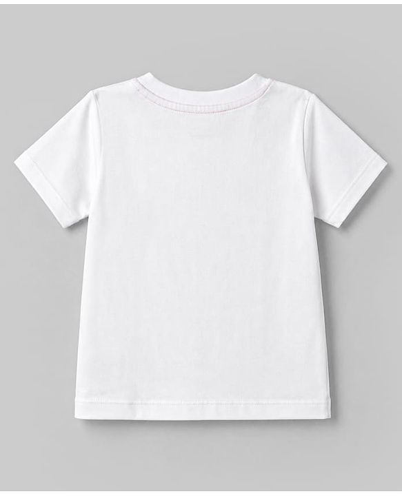 Babyhug 100% Cotton Knit Half Sleeves T-Shirt With Basketball Print - Multicolor