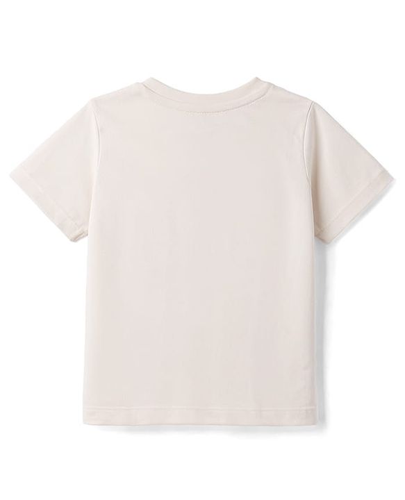 Babyhug Cotton Knit T-Shirt with Applique Detailing Half Sleeves Multi Color 6-9 Months