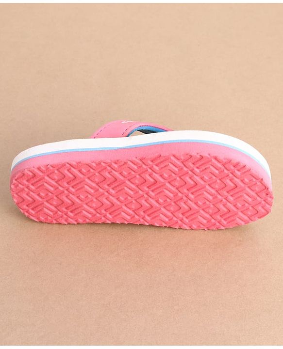 Cute Walk by Babyhug Disney Back Strap Closure Flip Flops With Minnie Mouse Print - Yellow & Pink