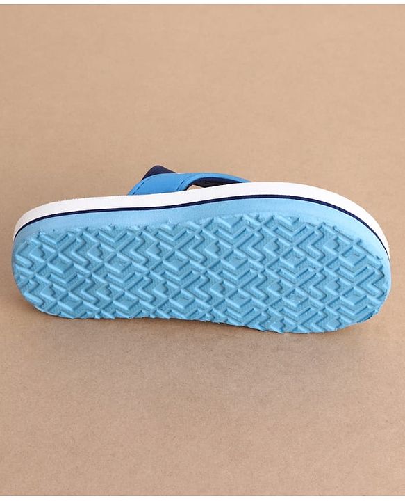 Cute Walk by Babyhug Disney Back Strap Closure Flip Flops With Stitch Print - White & Blue
