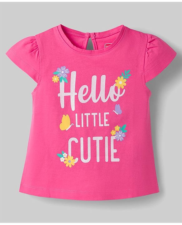 Babyhug Cotton Knit T-Shirts Half Sleeves with Graphics Multi Color 9-12 Months Pack of 3