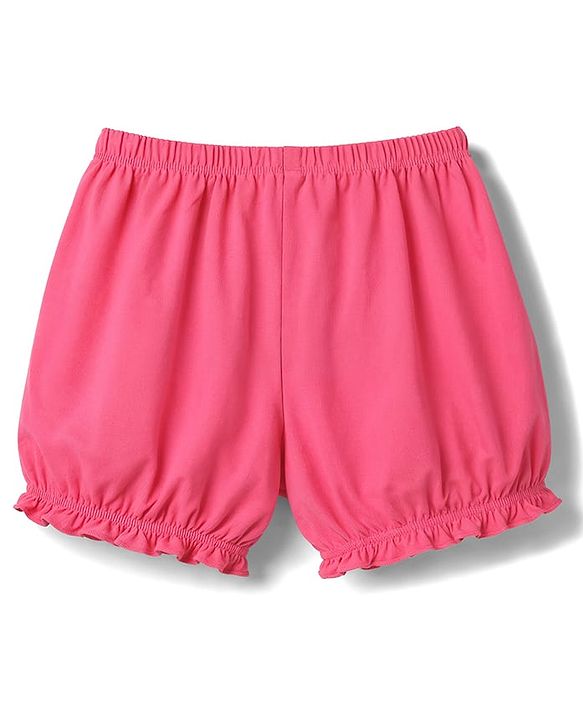 Pine Kids Cotton Lycra Knit Solid Bloomers Pack of 3 - Multicolor