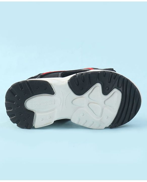 Cute Walk by Babyhug Velcro Closure Solid Sandals - Navy Blue