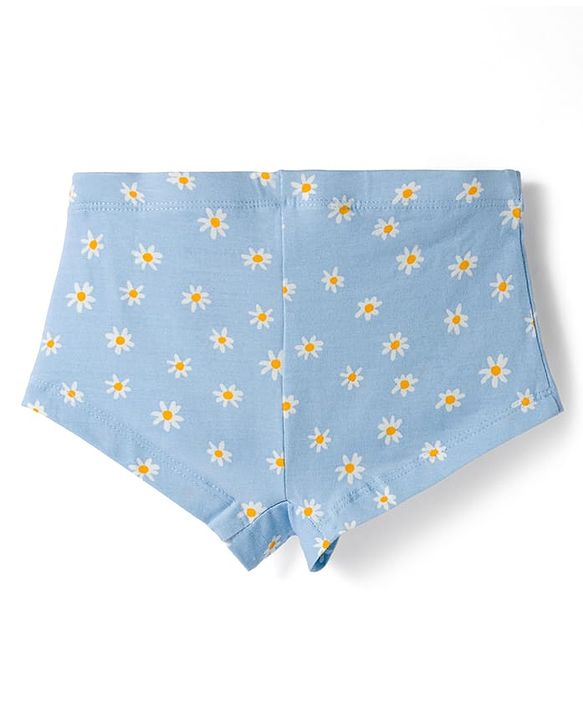 Pine Kids Cotton Lycra Knit Floral Printed Hipster Pack Of 3 ( Colour May Vary )
