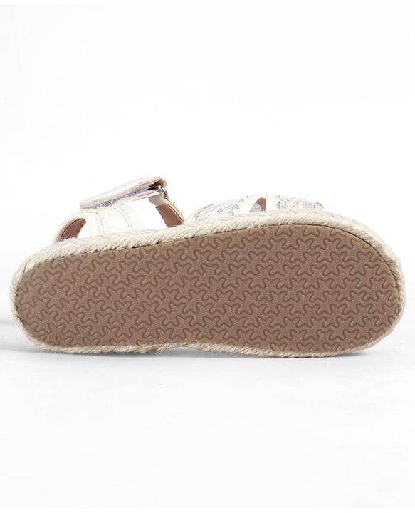 Pine Kids Velcro Closure Sandal - White