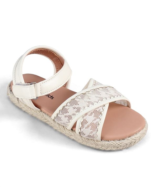 Pine Kids Velcro Closure Sandal - White