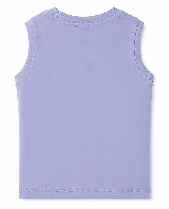 Babyhug Cotton Knit T-Shirt Sleeveless Graphic Multi Color 9-12 Months