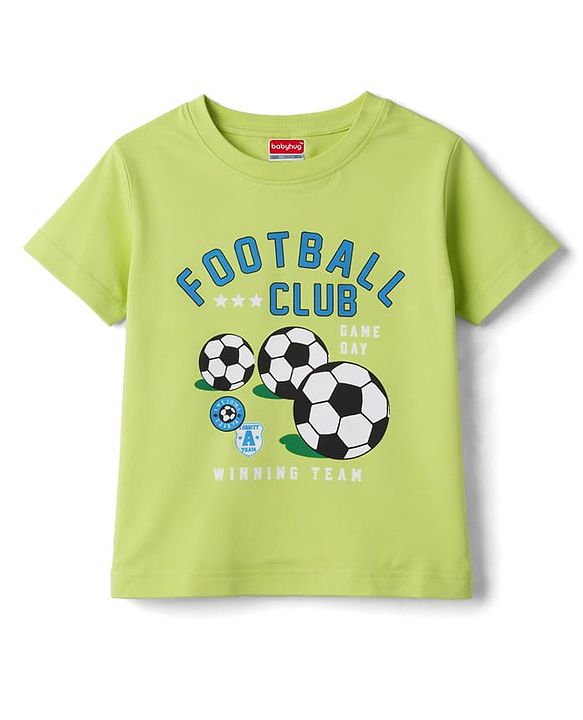 Babyhug Cotton Knit T-Shirts Half Sleeves Graphic Multi Color 6-9 Months