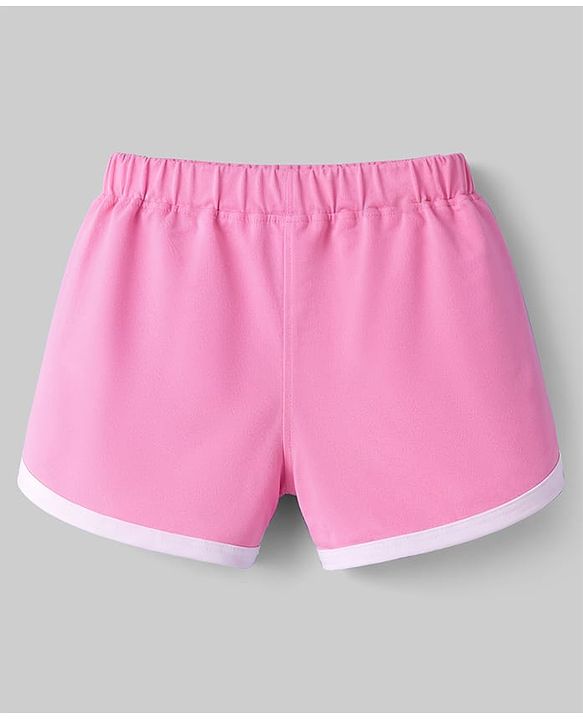 Babyhug Disney Single Jersey Knit T-Shirt & Shorts Night-Suit With Minnie Mouse Graphics - Multicolor
