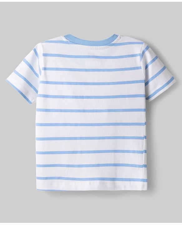 Babyhug Disney Cotton Knit T-Shirt Half Sleeve Graphic Print Multi Color 6-9 Months Pack of 2