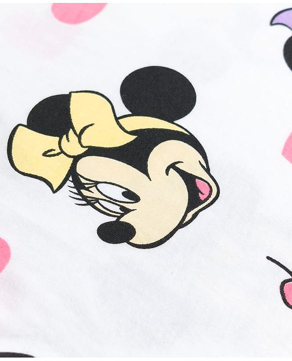 Babyhug Disney Single Jersey Knit Half Sleeves T-Shirts with Minnie Mouse Graphic Pack of 2 - Multicolor