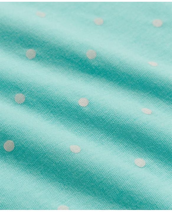 Babyhug 100% Cotton Knit Sleeveless Polka Dots Printed Slips Pack of 5 - Multicolor