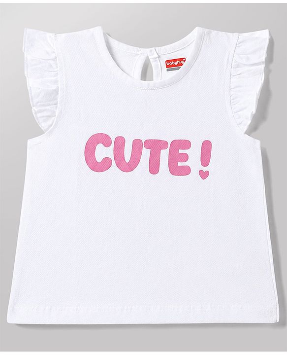Babyhug 100% Cotton Knit Half Sleeves T-Shirts Hearts & Text Print Pack of 5 - Multicolour