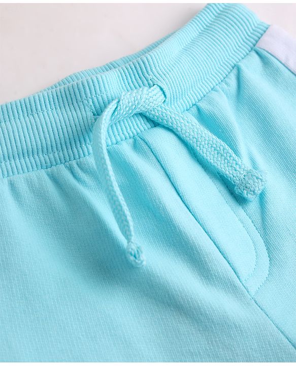 Babyhug Terry Knit Mid Thigh Shorts with Text Print - Multicolor