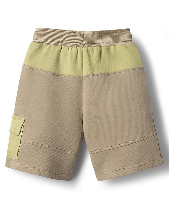 Babyhug Terry Knit Mid Thigh Solid Shorts - Multicolor