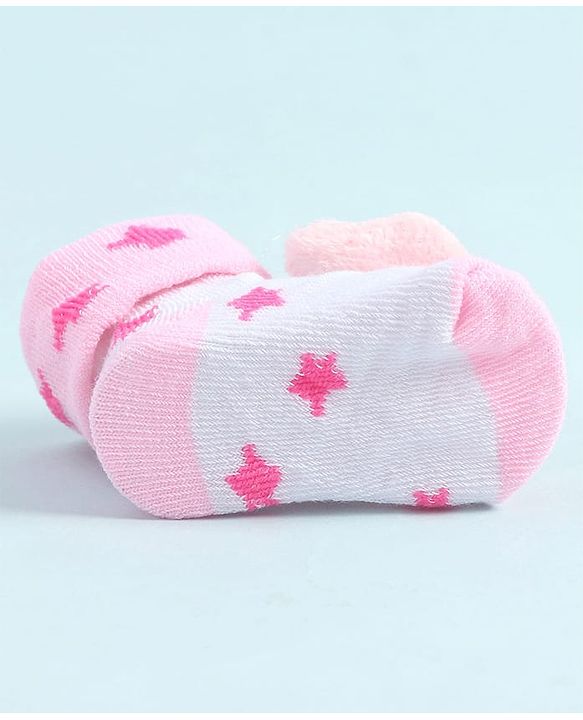 Cute Walk by Babyhug Socks Shoes With Animal Applique - Pink