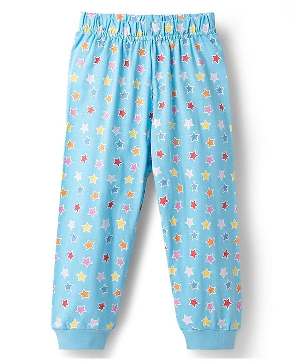 Babyhug Disney Single Jersey Knit Full Sleeves T-Shirt & Pyjama Night-Suit With Winnie The Pooh Print - Blue