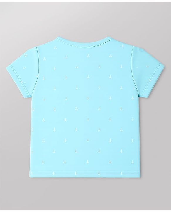 Babyhug 100% Cotton Knit Half Sleeves Nautical Theme Printed Jhablas Pack Of 3 - Multicolor