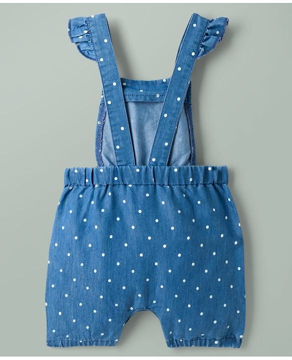 Babyhug Disney Cotton Knit Half Sleeves T-Shirt & Dungaree Set with Minnie Mouse Graphic - Multicolor