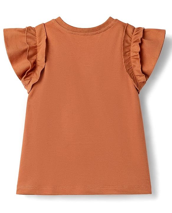 Babyhug Cotton Knit Half Sleeves T-Shirt With Unicorn Print - Multicolor