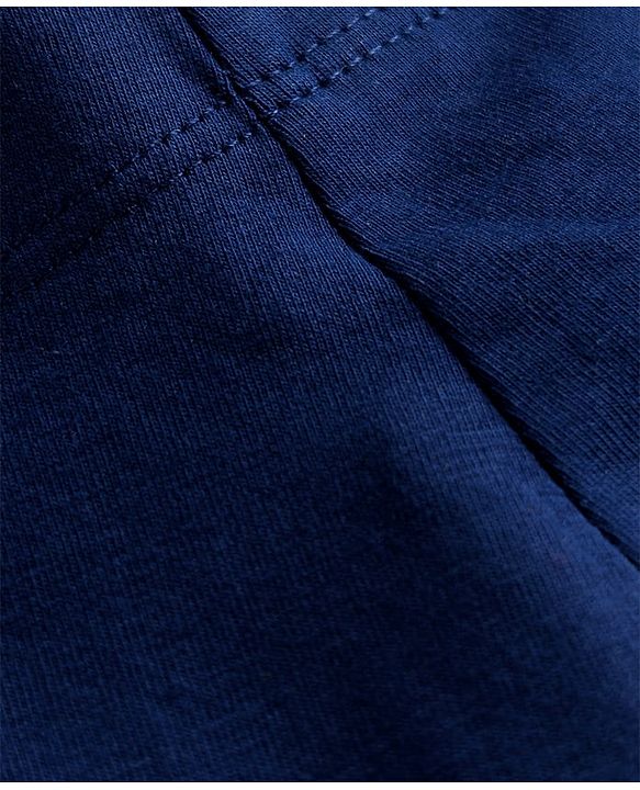 Babyhug Lycra Knit Full Length Solid Leggings - Navy Blue