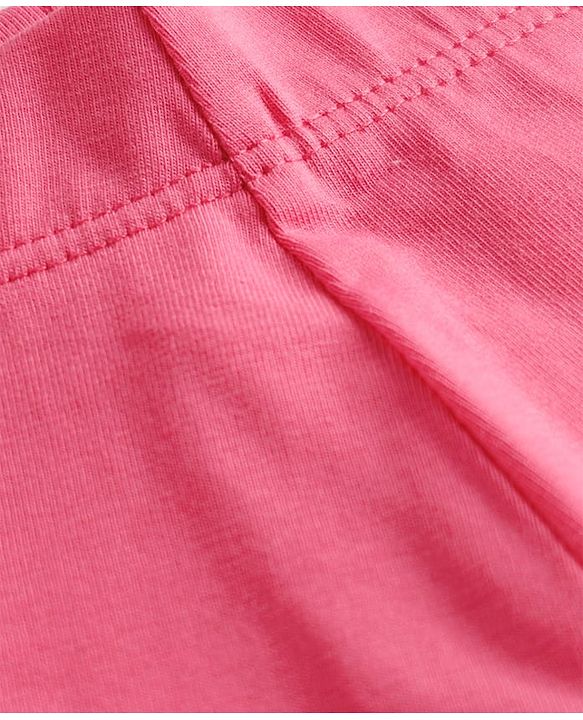 Babyhug Lycra Knit Full Length Solid Leggings - Fuchsia