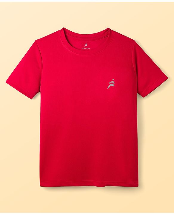 Pine Active Knit Half Sleeves Solid T-Shirts Pack of 3 - Multcolor