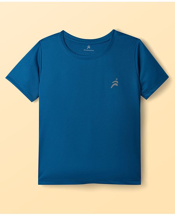Pine Active Knit Half Sleeves Solid T-Shirts Pack of 3 - Multcolor