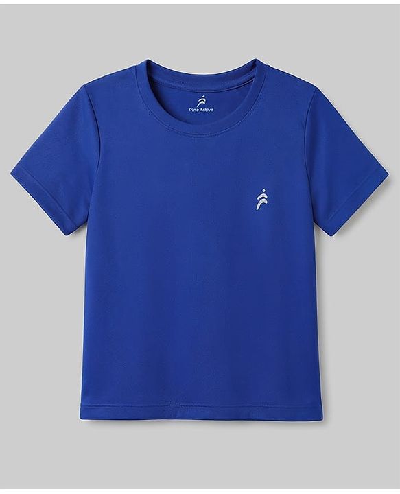 Pine Active Knit Half Sleeves Solid T-Shirts Pack of 3 - Multicolor