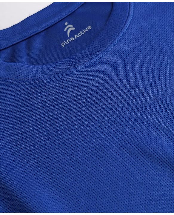 Pine Active Knit Half Sleeves Solid T-Shirts Pack of 3 - Multicolor