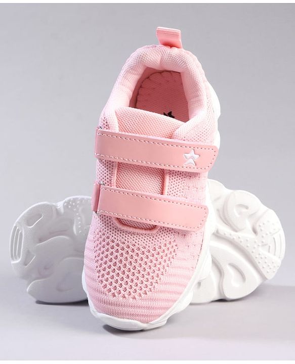 Cute Walk by Babyhug Velcro Closure Solid Color Sneaker - Pink