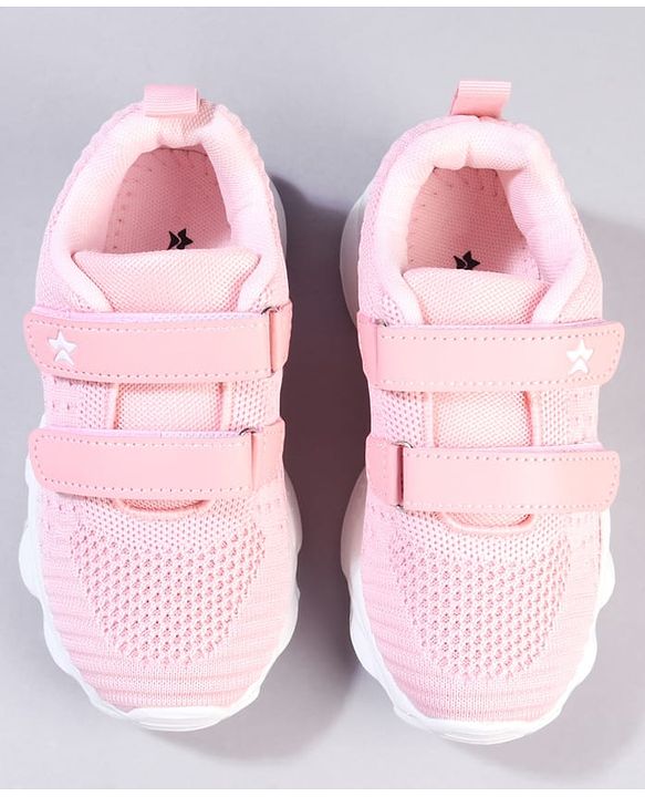 Cute Walk by Babyhug Velcro Closure Solid Color Sneaker - Pink