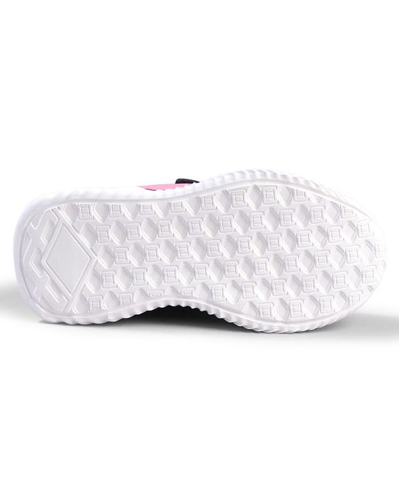 Cute Walk by Babyhug Velcro Closure Sneaker with Stripe - Black