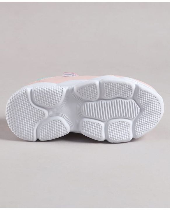 Cute Walk by Babyhug Velcro Closure Foil Printed Sneaker Shoes - Pink