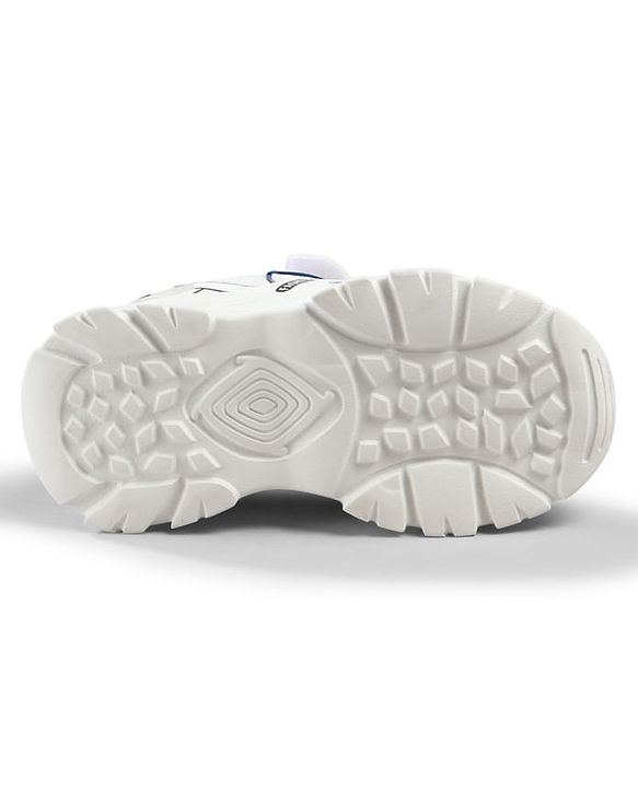 Cute Walk by Babyhug Velcro Closure Solid Sneaker Shoes - White