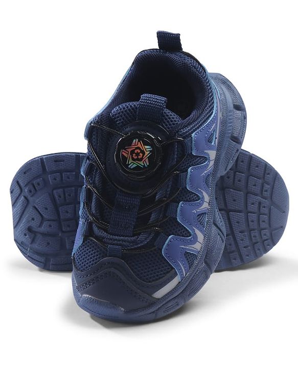 Cute Walk by Babyhug Slip On Solid Sneaker Shoes - Blue
