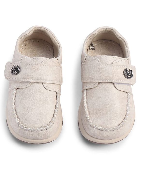 Cute Walk by Babyhug Velcro Closure Formal & Party Wear Shoes - Beige